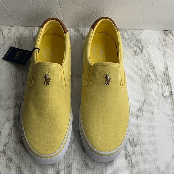 Polo Ralph Lauren Thompson Yellow Casual Slip on - Picture 8 of 11